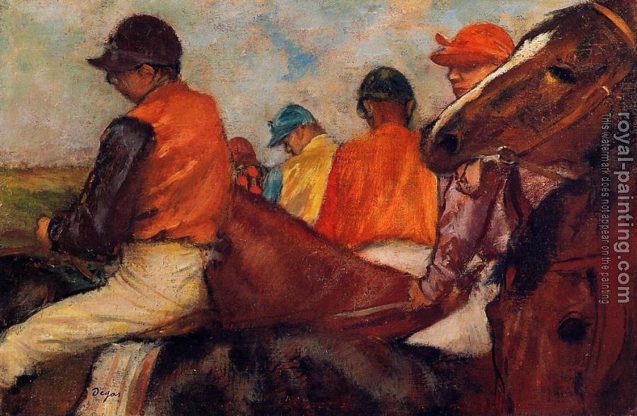 Edgar Degas : Jockeys